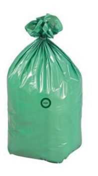 Lot de 60 sacs poubelle biodégradables de 30 litres, très